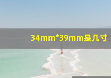 34mm*39mm是几寸