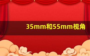 35mm和55mm视角