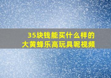 35块钱能买什么样的大黄蜂乐高玩具呢视频