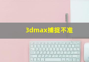 3dmax捕捉不准