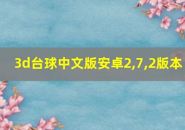 3d台球中文版安卓2,7,2版本