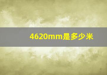 4620mm是多少米