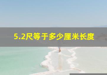 5.2尺等于多少厘米长度