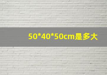 50*40*50cm是多大