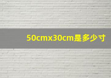 50cmx30cm是多少寸