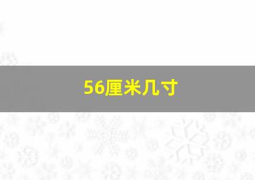 56厘米几寸