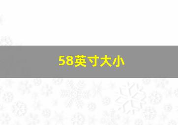 58英寸大小