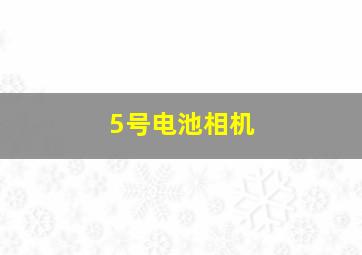 5号电池相机