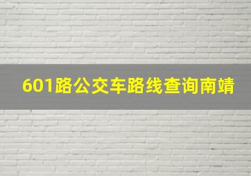 601路公交车路线查询南靖