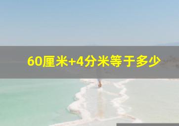 60厘米+4分米等于多少