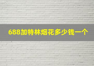 688加特林烟花多少钱一个