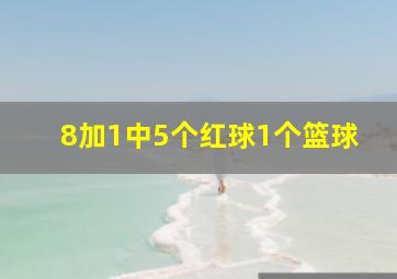 8加1中5个红球1个篮球