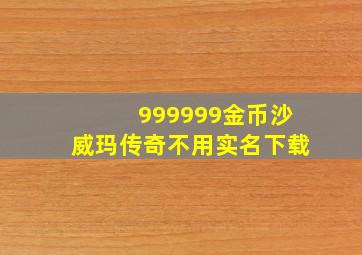 999999金币沙威玛传奇不用实名下载