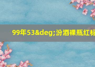 99年53°汾酒裸瓶红标