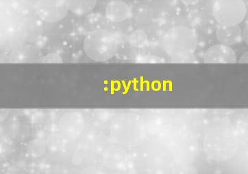 :python