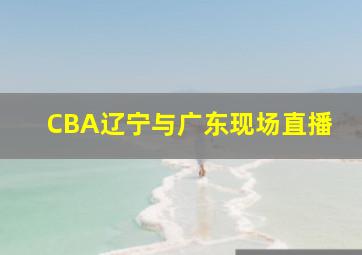 CBA辽宁与广东现场直播