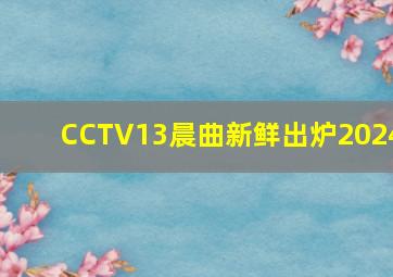 CCTV13晨曲新鲜出炉2024