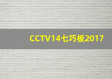 CCTV14七巧板2017