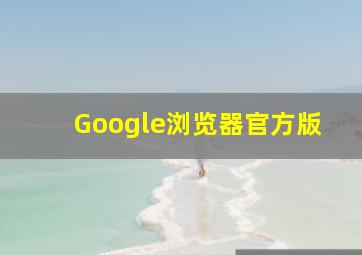 Google浏览器官方版