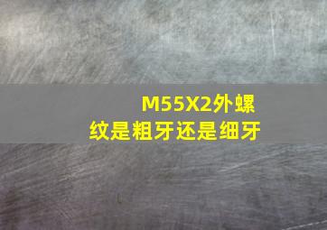 M55X2外螺纹是粗牙还是细牙