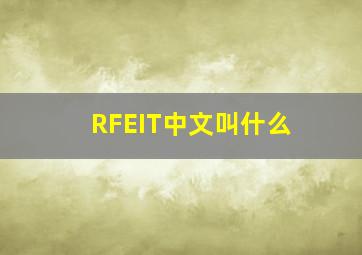 RFEIT中文叫什么