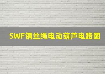 SWF钢丝绳电动葫芦电路图