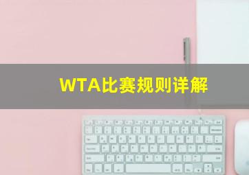 WTA比赛规则详解