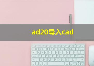 ad20导入cad