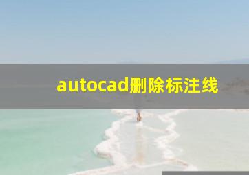 autocad删除标注线