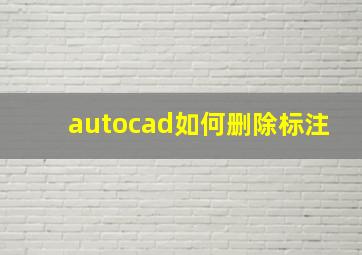 autocad如何删除标注