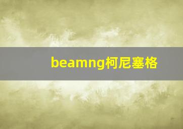 beamng柯尼塞格