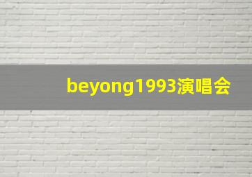 beyong1993演唱会