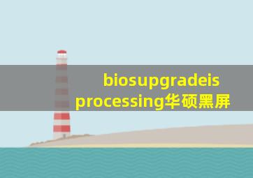 biosupgradeisprocessing华硕黑屏