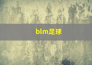 blm足球