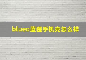 blueo蓝猩手机壳怎么样