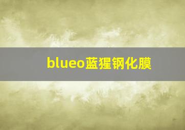 blueo蓝猩钢化膜