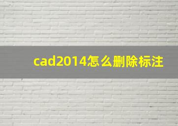 cad2014怎么删除标注