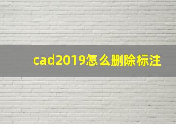 cad2019怎么删除标注