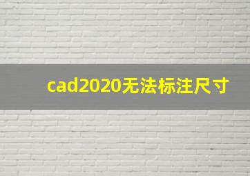 cad2020无法标注尺寸