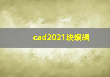 cad2021块编辑