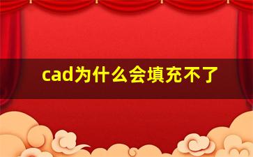 cad为什么会填充不了