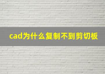 cad为什么复制不到剪切板