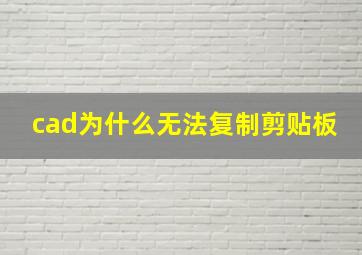 cad为什么无法复制剪贴板