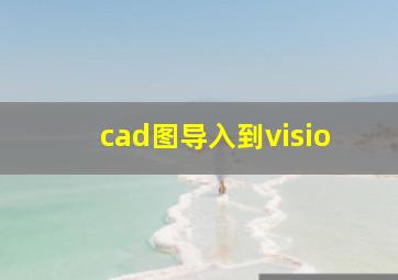 cad图导入到visio