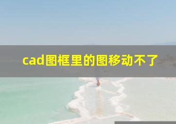 cad图框里的图移动不了