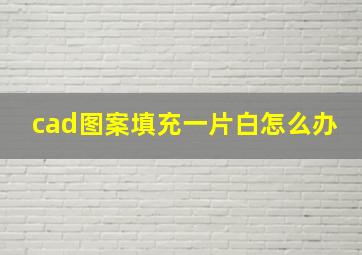 cad图案填充一片白怎么办