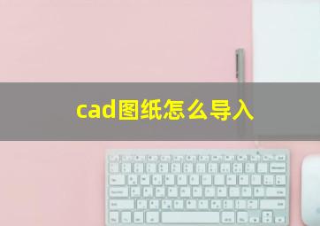 cad图纸怎么导入