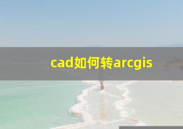 cad如何转arcgis