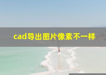 cad导出图片像素不一样