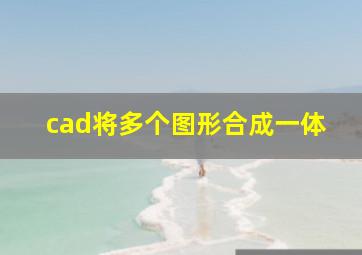 cad将多个图形合成一体